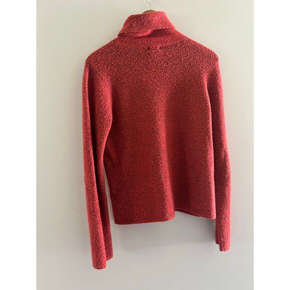 Sigrid Olsen Wool Blend Stretchy Knit Turtleneck Terracotta Size Small JL - Picture 6 of 6